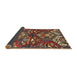 Sideview of Traditional Saffron Red Persian Rug, tr4397