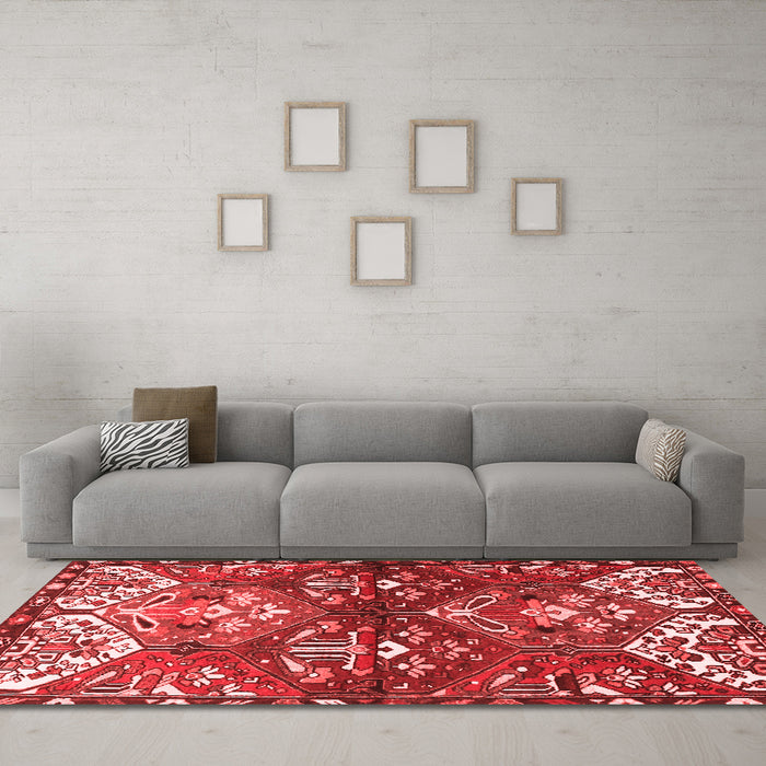 Traditional Red Washable Rugs