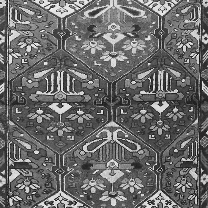 Serging Thickness of Machine Washable Persian Gray Traditional Rug, wshtr4397gry