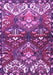 Machine Washable Persian Purple Traditional Area Rugs, wshtr4397pur