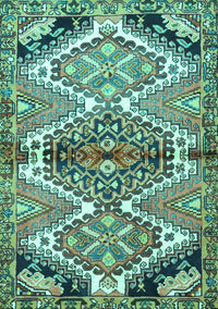 Persian Turquoise Traditional Rug, tr4398turq