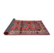 Sideview of Traditional Fire Brick Red Persian Rug, tr4399