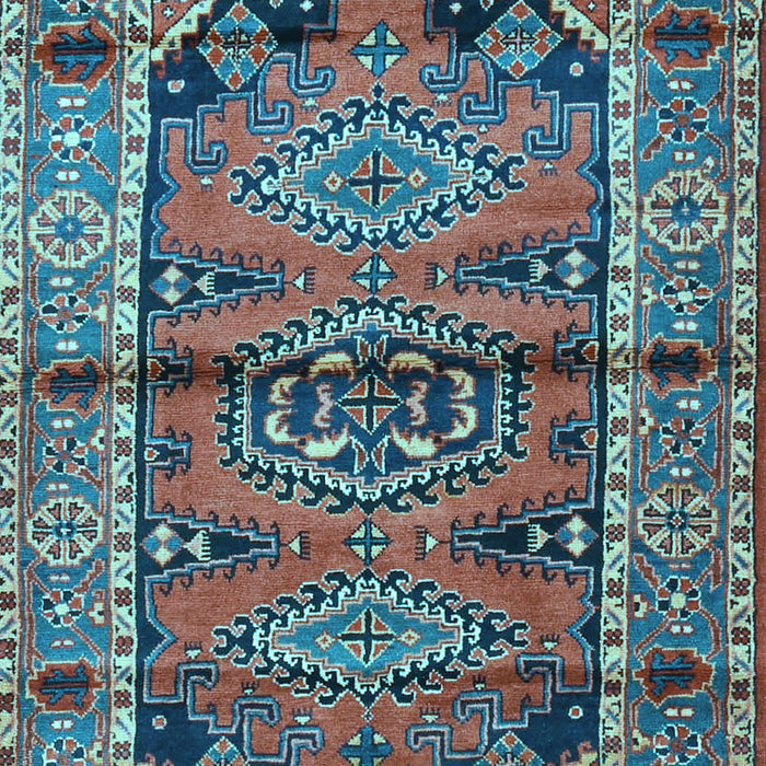 Machine Washable Persian Light Blue Traditional Rug, wshtr4399lblu