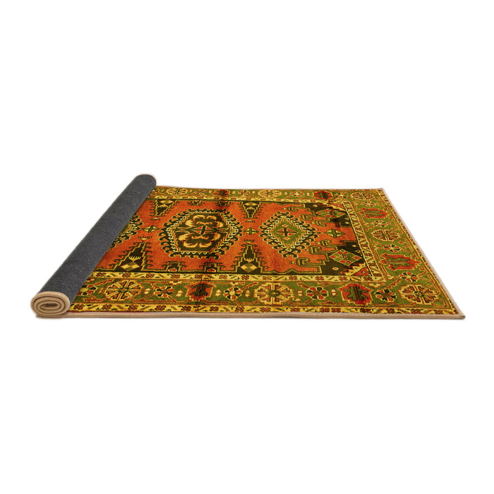 Sideview of Persian Yellow Traditional Rug, tr4399yw