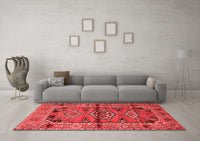 Machine Washable Persian Red Traditional Rug, wshtr4399red