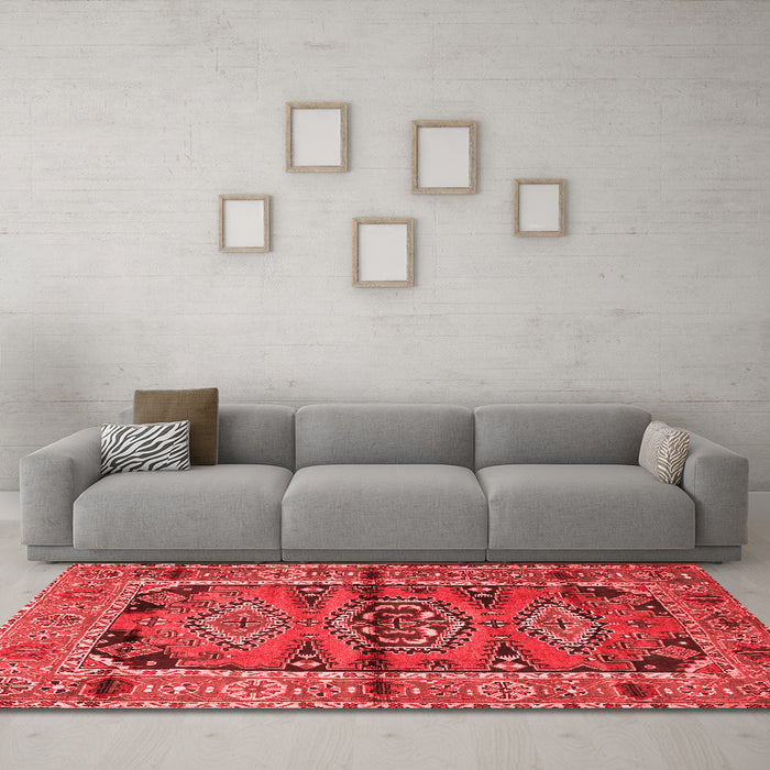 Traditional Red Washable Rugs