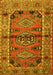 Machine Washable Persian Yellow Traditional Rug, wshtr4399yw