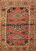 Machine Washable Persian Brown Traditional Rug, wshtr4399brn