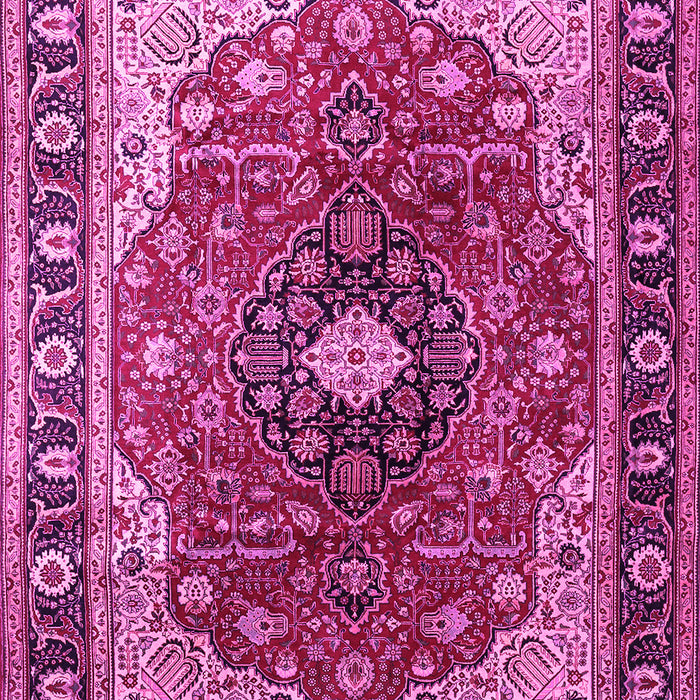 Medallion Pink Traditional Rug, tr439pnk