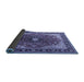 Sideview of Medallion Blue Traditional Rug, tr439blu