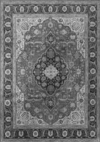 Medallion Gray Traditional Rug, tr439gry