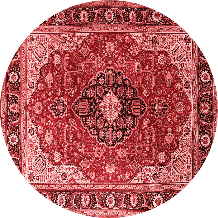 Medallion Red Traditional Rug, tr439red