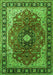 Medallion Green Traditional Rug, tr439grn