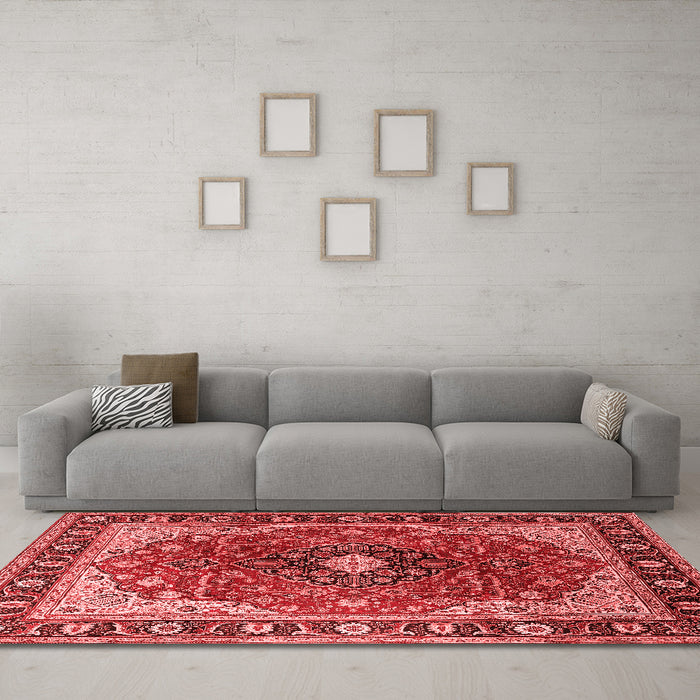 Traditional Red Washable Rugs