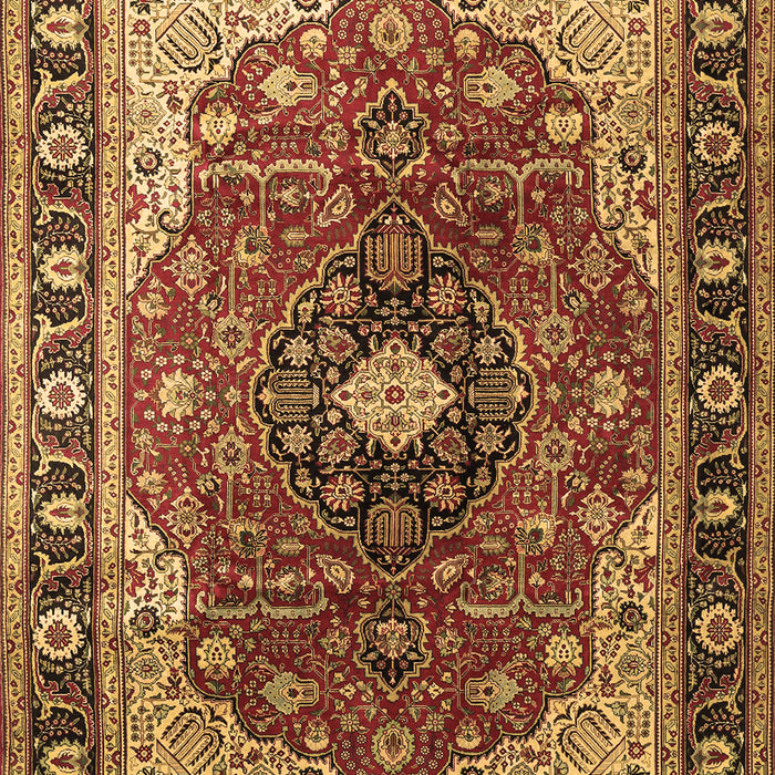 Medallion Brown Traditional Rug, tr439brn