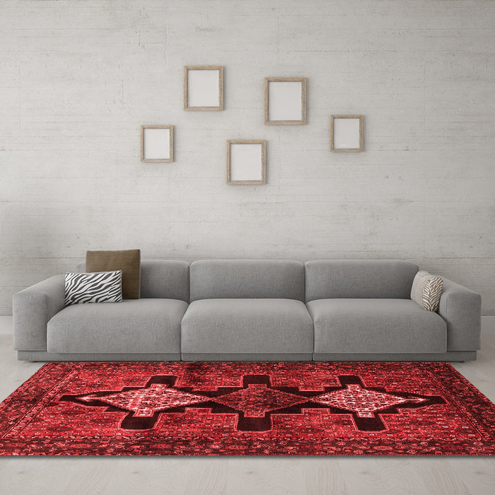 Traditional Red Washable Rugs