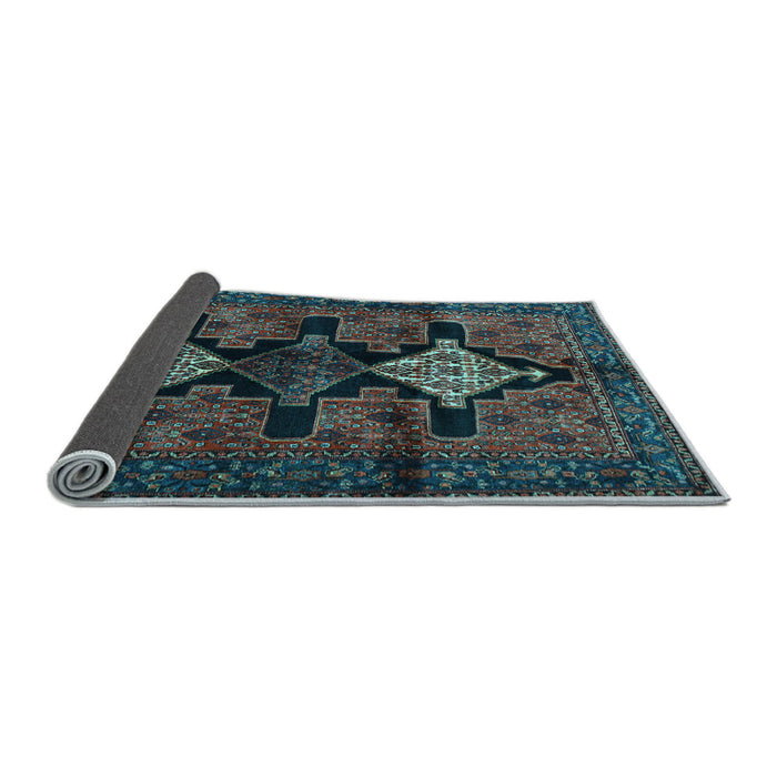 Sideview of Persian Light Blue Traditional Rug, tr43lblu