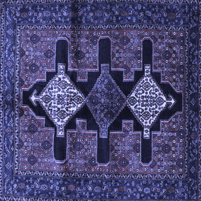 Square Persian Blue Traditional Rug, tr43blu