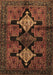 Machine Washable Persian Brown Traditional Rug, wshtr43brn