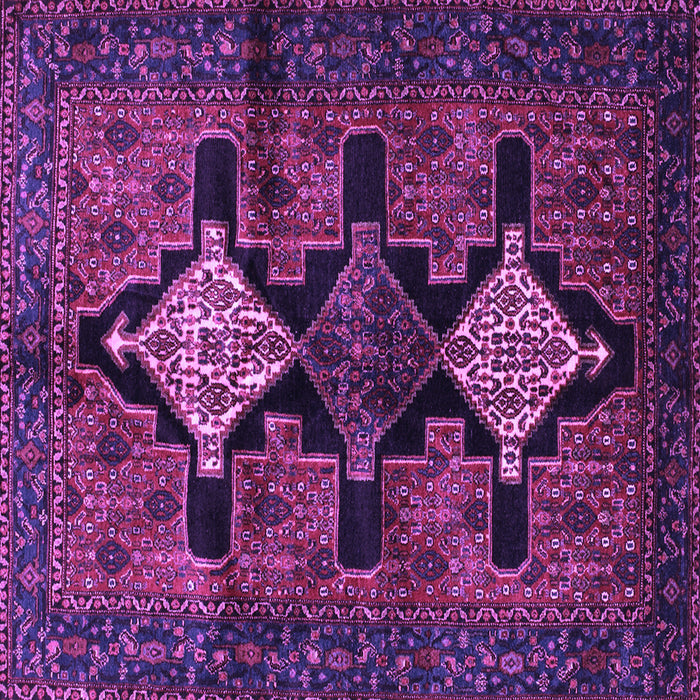 Square Persian Purple Traditional Rug, tr43pur