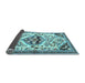 Sideview of Persian Light Blue Traditional Rug, tr4400lblu