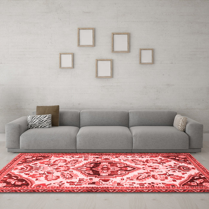 Traditional Red Washable Rugs