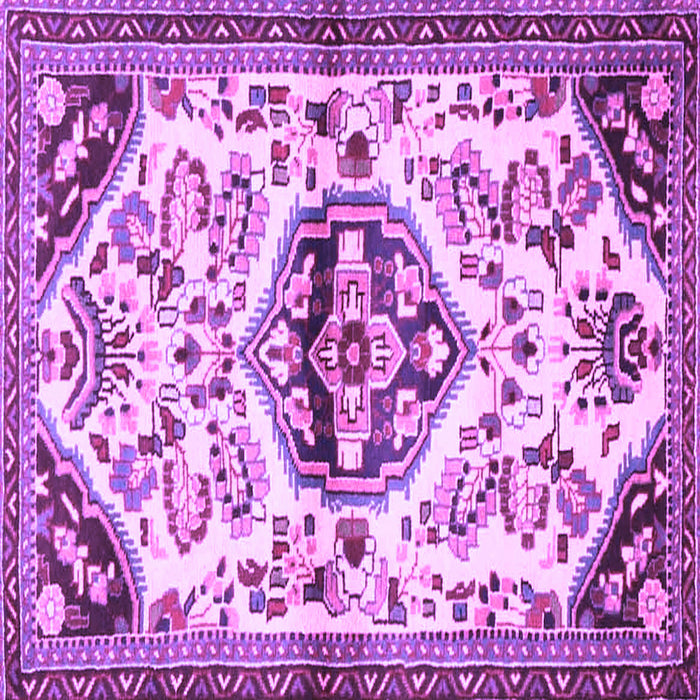 Square Persian Purple Traditional Rug, tr4400pur