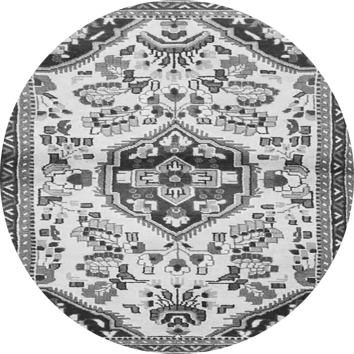 Machine Washable Persian Gray Traditional Rug, wshtr4400gry