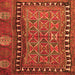 Serging Thickness of Persian Orange Traditional Rug, tr4401org