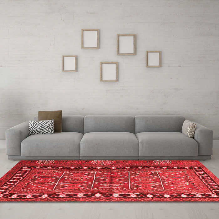 Traditional Red Washable Rugs