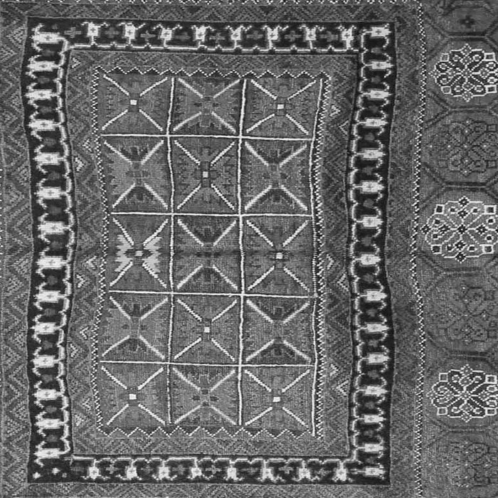 Round Machine Washable Persian Gray Traditional Rug, wshtr4401gry