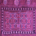 Square Persian Purple Traditional Rug, tr4401pur