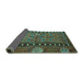 Sideview of Persian Turquoise Traditional Rug, tr4401turq