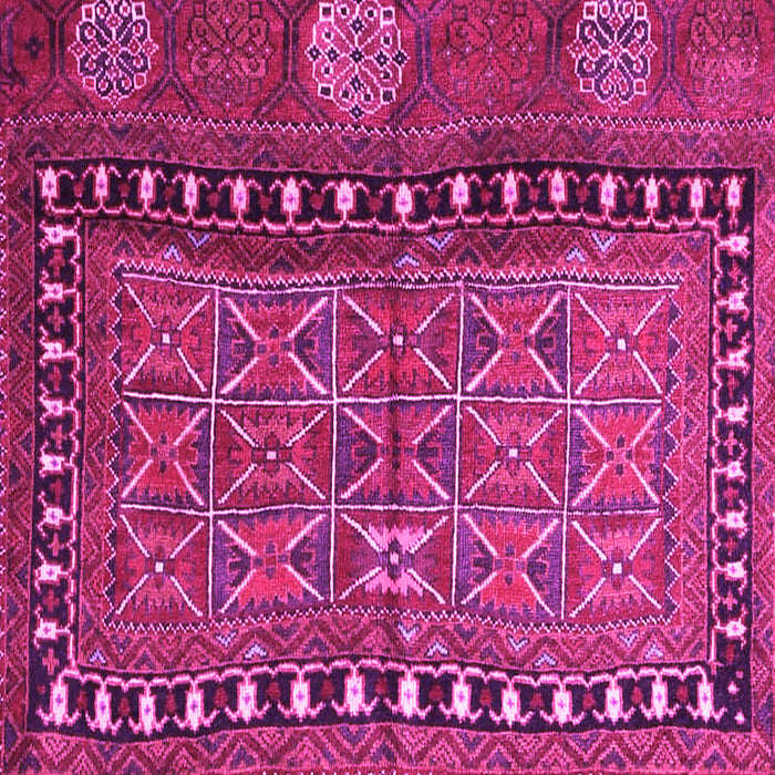 Square Persian Pink Traditional Rug, tr4401pnk