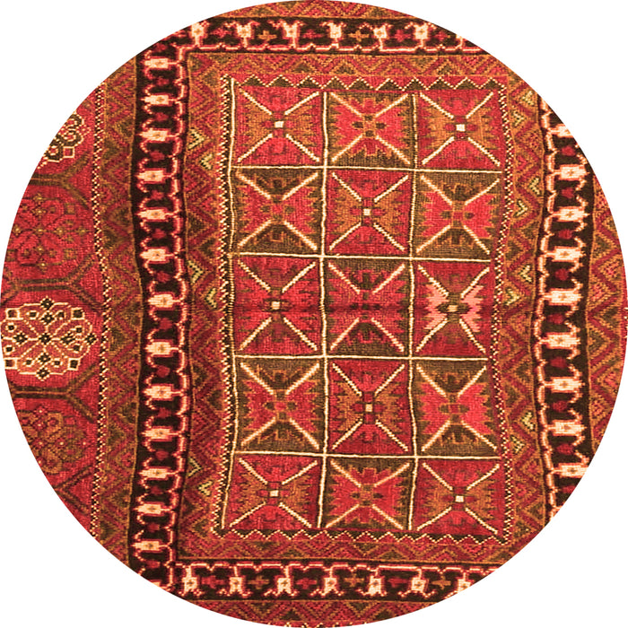 Machine Washable Persian Orange Traditional Area Rugs, wshtr4401org