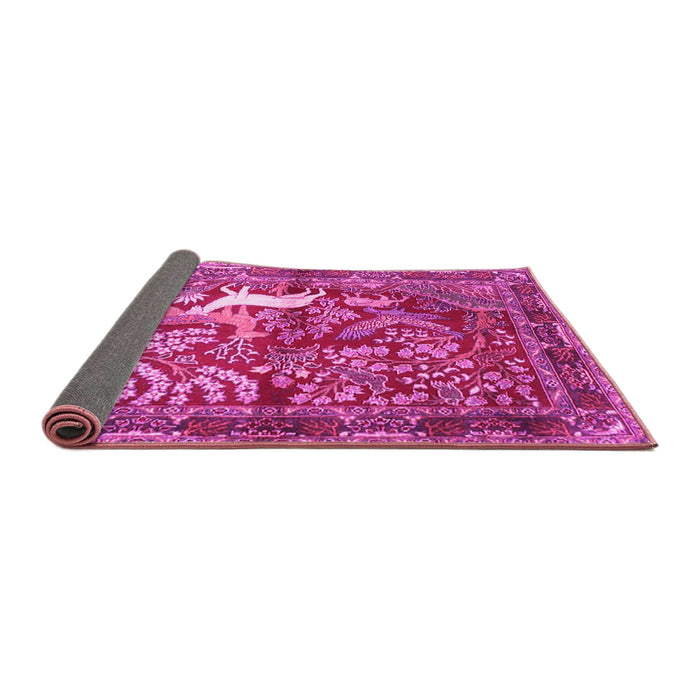Sideview of Persian Pink Traditional Rug, tr4402pnk