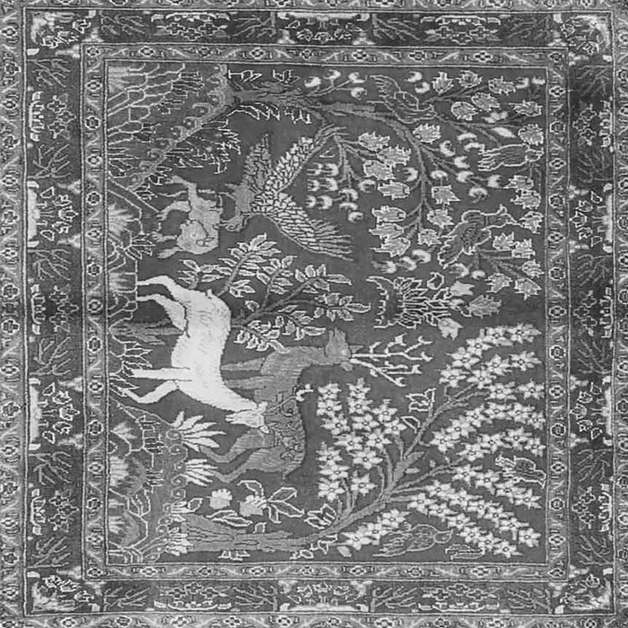 Serging Thickness of Persian Gray Traditional Rug, tr4402gry