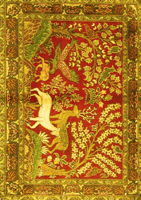 Persian Yellow Traditional Rug, tr4402yw