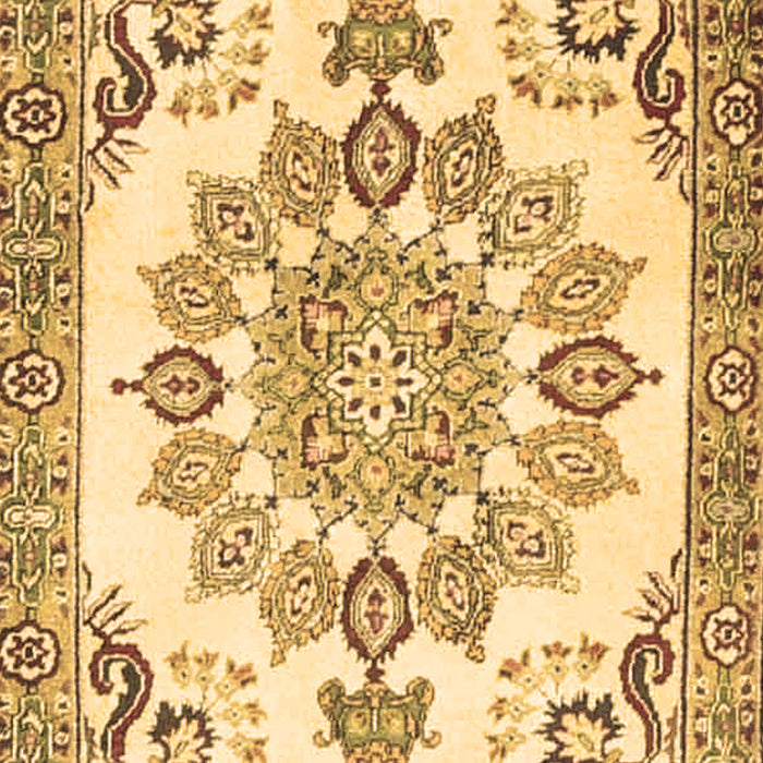 Medallion Brown Traditional Rug, tr4403brn