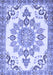 Medallion Blue Traditional Rug, tr4403blu