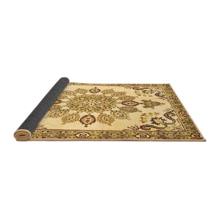 Sideview of Medallion Brown Traditional Rug, tr4403brn