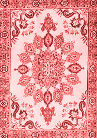 Medallion Red Traditional Rug, tr4403red