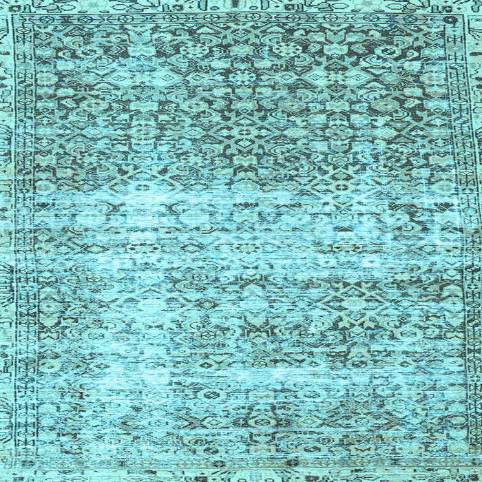 Square Persian Light Blue Traditional Rug, tr4404lblu