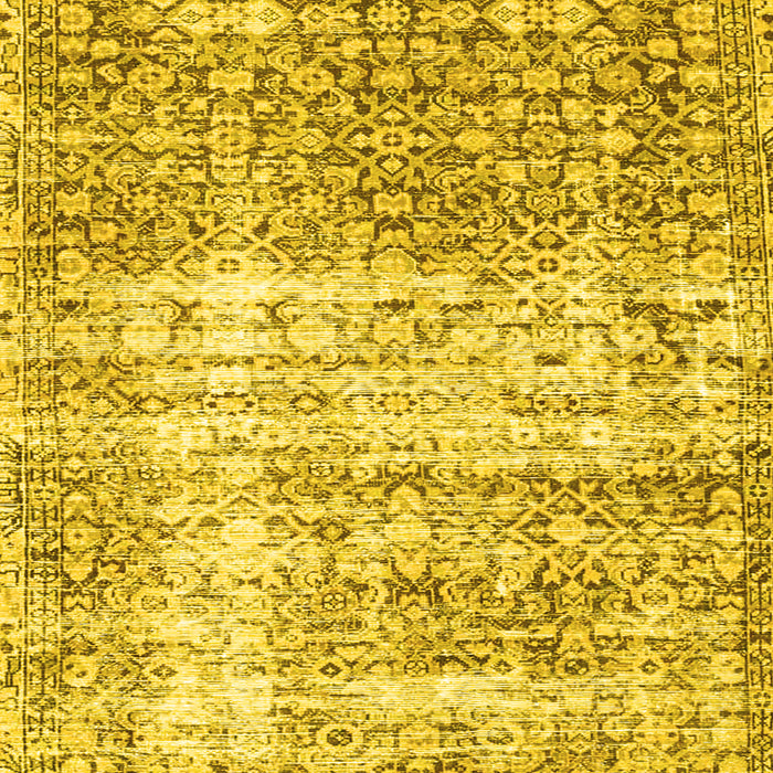 Machine Washable Persian Yellow Traditional Rug, wshtr4404yw