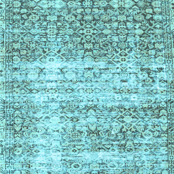 Machine Washable Persian Light Blue Traditional Rug, wshtr4404lblu