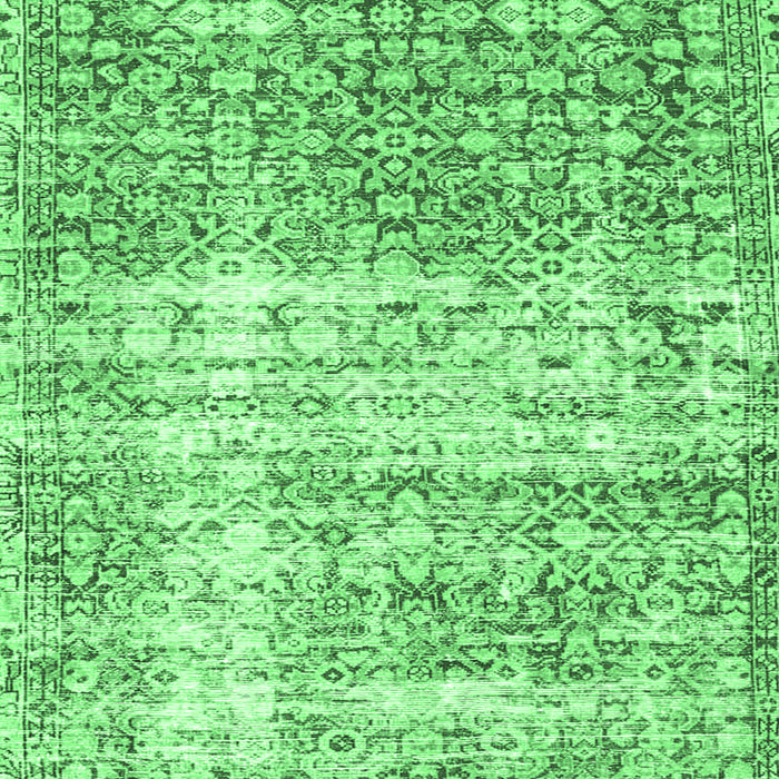 Machine Washable Persian Emerald Green Traditional Area Rugs, wshtr4404emgrn