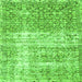 Serging Thickness of Persian Green Traditional Rug, tr4404grn