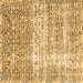 Square Persian Brown Traditional Rug, tr4404brn