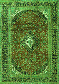 Medallion Green Traditional Rug, tr4405grn