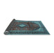 Sideview of Medallion Light Blue Traditional Rug, tr4405lblu